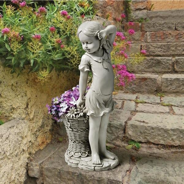 Design Toscano Frances, the Flower Girl Statue EU9294